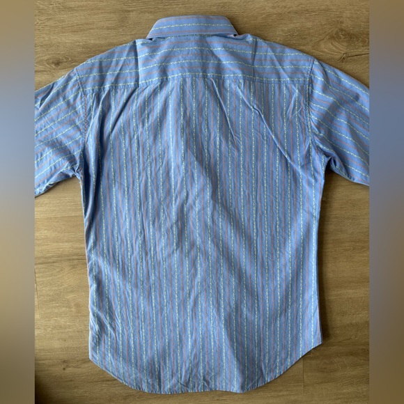 Robert Graham Mens Button Up Sz M Contrast Cuff Long Sleeve Collared‎ - Picture 5 of 12